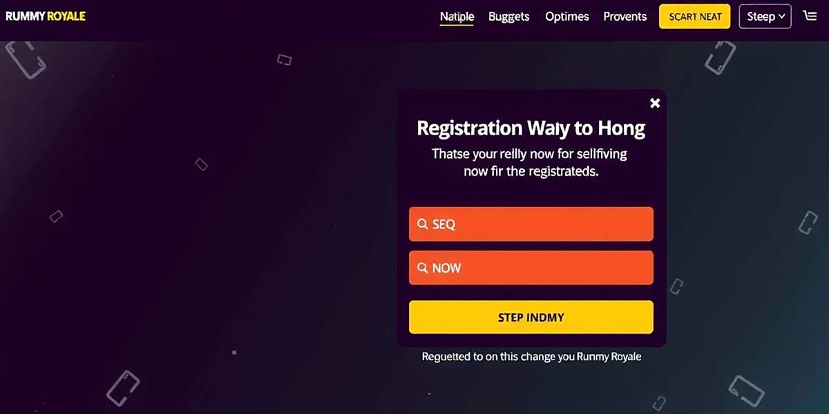 Rummy Royale registration process showing step-by-step guide in Hindi and English